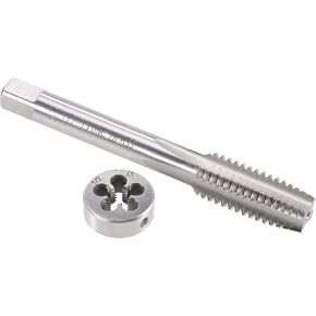uxcell 9/16"-12 UNC Tap and Die Set, HSS Machine Thread Tap with Round Threading Die, Right Hand in Kuwait
