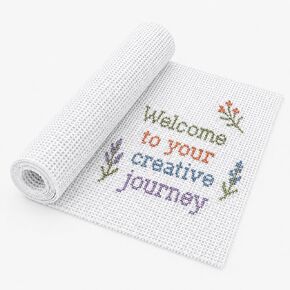 Needlepoint Canvas, 20 x 17 Inches, 13 Mesh White Cotton Embroidery Canvas in Kuwait