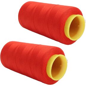 Omabeta Serger Thread Red Durable Polyester Thread 2PCS for Daily Quilting Sewing Projects in Kuwait