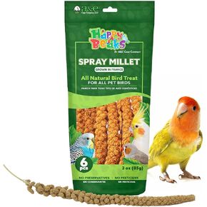 A&E Cage Co AE9054 French Spray Millet Bird Treat, 12 Sprays, 6 oz Bag in Kuwait