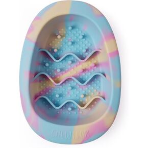 CHEWFFON Dog & Cat Lick Mat Bowl with Suction Cups, Rainbow Small in Saudi Arabia