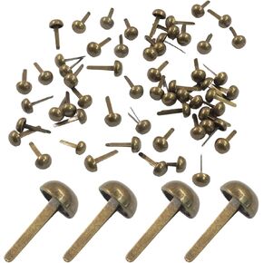 ZOCCVI 500 Pcs Brads Paper Fasteners, Iron Gold, Round Head in Kuwait