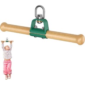 360° Swivel Wooden Ninja Twister Swing Spin for Slackline Attachments Green in Kuwait