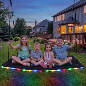 Trekassy 60" Skycurve Platform Tree Swing with LED Light for Kids & Adults in Saudi Arabia