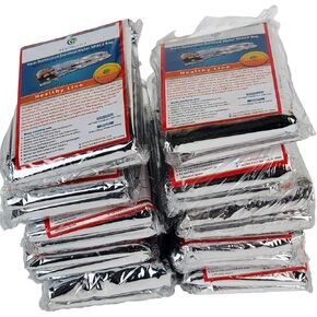 HealthyLine - Thermal Foil Sauna Blanket (Pack of 50 pcs) - for Detox & Weight Loss, Far Infrared Therapy, Survival and Preparedness - Retains up to 97% of Body Heat - 64in x 84in Mylar Sheets in Kuwait
