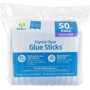 AdTech Crystal Clear Hot Glue Gun Sticks (W220-14ZIP50C) – Full Size Hot Glue Sticks. All-Purpose Glue Sticks for Crafting, Scrapbooking & More. 50 Pieces. Length: 4" Diameter: .44". in Kuwait