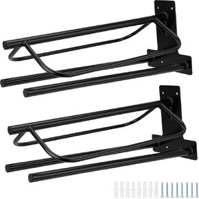 2 Pack Saddle Rack with Double Pad Bar, Wall Mounted in Kuwait