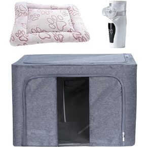 REDDOUDOU Pet Oxygen Chamber, Small Pet Incubator, Animal Humidifier Box, Pets Delivery with Padded Cotton, Cat's Nest, Pets Humidifier Accessories for Dogs, Cats, Puppies, Kittens(100L) in Kuwait