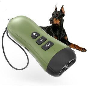 Ultrasonic Anti Barking Device, 2 Adjustable Modes, 33FT Range, Portable Bark Deterrent Trainer, Indoor Outdoor Bark Control Tool for Own and Neighbor Dogs in Kuwait