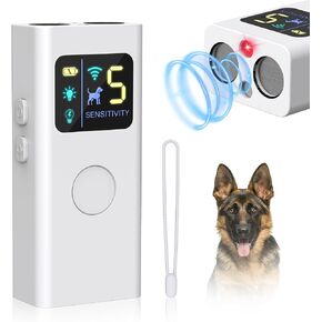 Anti Barking Device for Dogs,Multi-Functional Ultrasonic Bark Deterrent with 30 Ft Range, 3 Modes & LED Light, Safe for Humans & Dogs in Kuwait