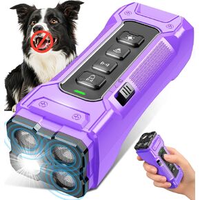 Dog Bark Deterrent Devices, Anti Barking Device 3X Ultrasonic Bark Control Device 50ft Range, Rechargeable & Safe Dog Training Tool for Quiet Walks and Peaceful Homes in Kuwait
