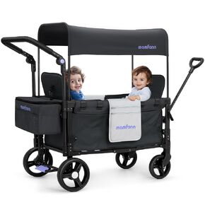 MOMFANN 2-Kid Wagon Stroller, Foldable Baby Wagon with Removable Canopy in Kuwait
