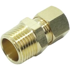 3 Pcs Brass Compression Fitting 5/16" Tube OD x 1/4" OD Union Reducer Connector in Saudi Arabia
