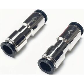 PNEUMATIC Black Air Straight Union 3/8 Inch Tube OD Check Valve Quick Release Push to Connect Fitting CVPU3/8(Pack of 2) in Saudi Arabia