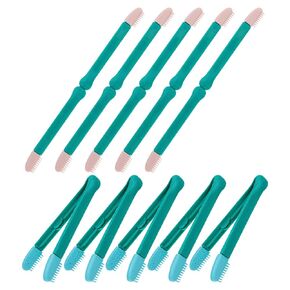10pcs Cat Eye Cleaning Brush Tweezer Clip Two-in-one Tool Set in Kuwait