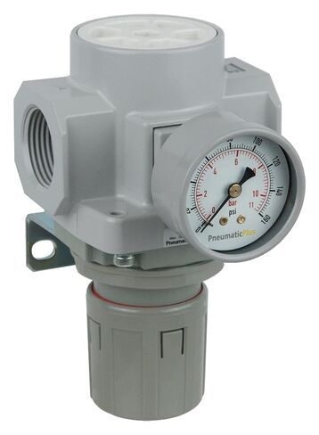 PneumaticPlus SAR400-N06BG Compressed Air Pressure Regulator 3/4" NPT - Bracket, Gauge in Saudi Arabia