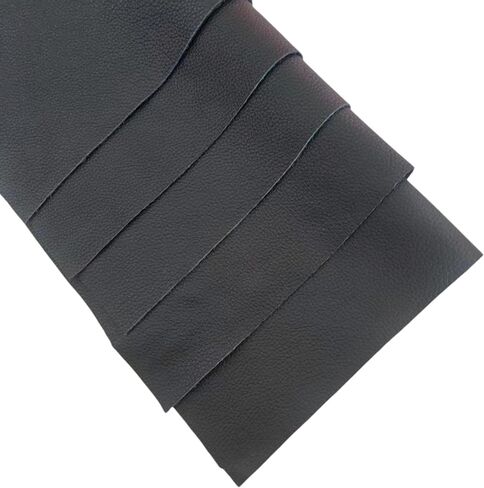 Black Genuine Cowhide Leather Sheets, 0.7‑1mm Thin Soft Leather in Kuwait