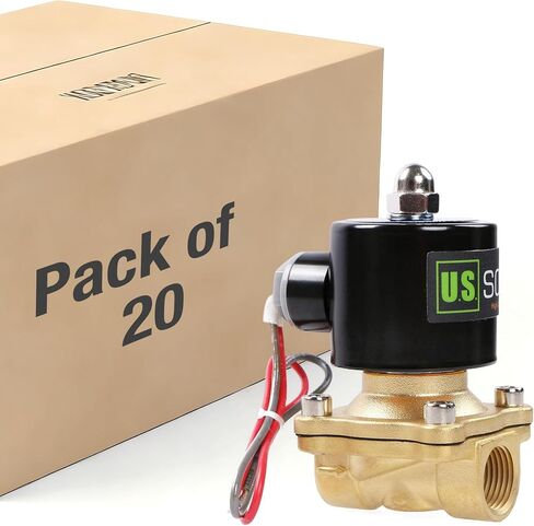U.S. Solid 3/4inches Stainless Steel Electric Solenoid Valve 24V AC N.C. Air Water Oil VITON in Kuwait