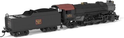 Broadway Limited Imports N Scale USRA Heavy Mikado Locomotive, CBQ (FWD) 451 with Paragon4 Sound/DC/DCC, 10050 in Kuwait
