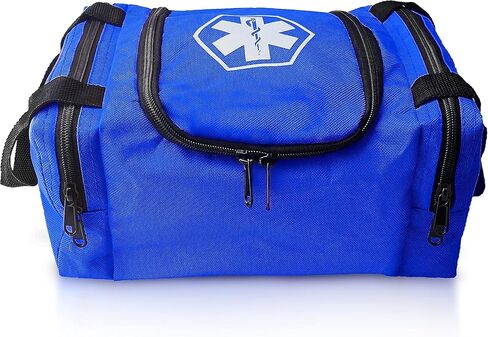 ASA TECHMED First Aid Responder EMS Emergency Medical Trauma Bag EMT, Fire Fighter, Police Officer, Paramedics, Nurse, Blue in Kuwait