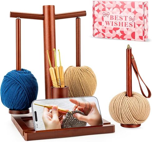2-in-1 Magnetic Yarn Holder for Crocheting and Knitting in Saudi Arabia