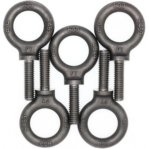 3 Pcs Lifting Shoulder Eye Bolts 7/16"-14 X 1-3/8" | Blue Bright Zinc Plated in Kuwait