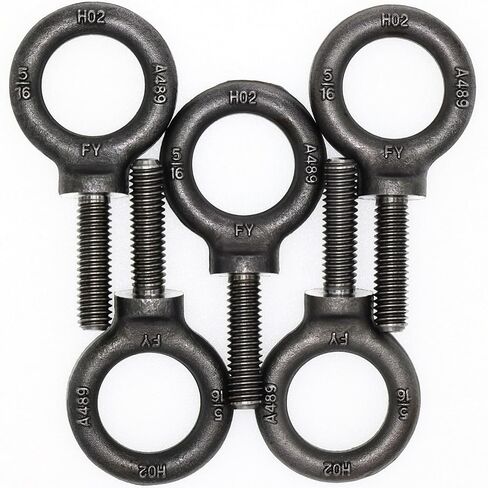 3 Pcs Lifting Shoulder Eye Bolts 7/16"-14 X 1-3/8" | Blue Bright Zinc Plated in Kuwait