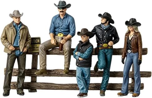CRAFTLZ 1/64 Scale Figures Set, American Western Cowboy Characters in Kuwait