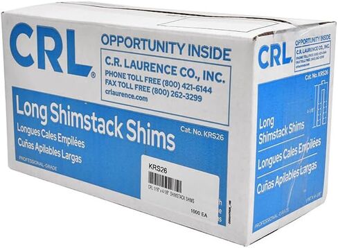 حشوات Shimstack مقاس 1/16 بوصة × 3-1/2 بوصة من CRL - علبة بها 1000 قطعة in Kuwait