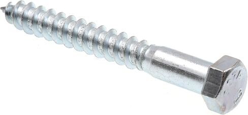 Prime-Line 9056277 Hex Lag Screws, 3/8 In. X 3 In., A307 Grade A Zinc Plated Steel (50 Pack) in Kuwait