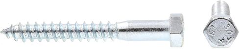 Prime-Line 9056277 Hex Lag Screws, 3/8 In. X 3 In., A307 Grade A Zinc Plated Steel (50 Pack) in Kuwait