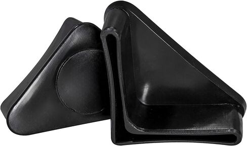 Prescott Plastics 1.5" Inch Angle Iron Plug Insert (10 Pack), Black L Shaped End Cap for Metal Tubing, Fence, Glide Insert for Pipe Post, Chairs and Furniture Legs in Kuwait