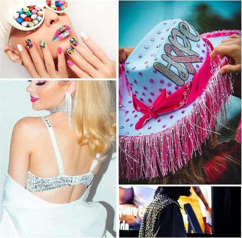 MUXGOA 120 Pcs 1" Rhinestone for Crafting,12 Different Shapes Assorted Colorful Jewels for Crafting Stick-On Gems for Crafts Party Decoration Accessories in Kuwait