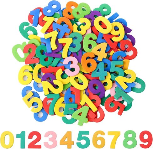 260PCS Numbers Foam Stickers, Self-Adhesive Felt Numbers Self Adhesive 1-9 Number Alphabet Sticker, Foam Number Stickers for DIY Crafts Scrapbooking Project Party Decorations, Colorful in Kuwait