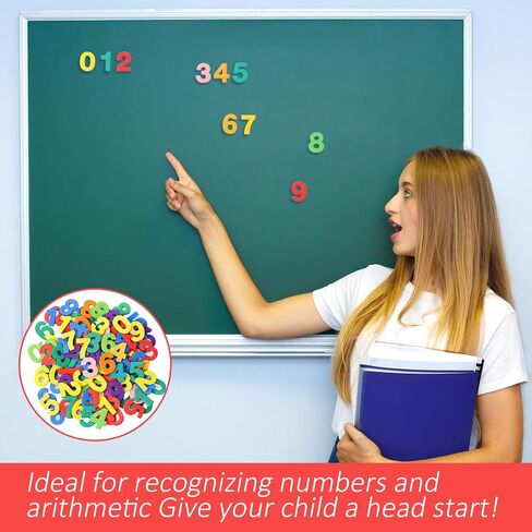 260PCS Numbers Foam Stickers, Self-Adhesive Felt Numbers Self Adhesive 1-9 Number Alphabet Sticker, Foam Number Stickers for DIY Crafts Scrapbooking Project Party Decorations, Colorful in Kuwait