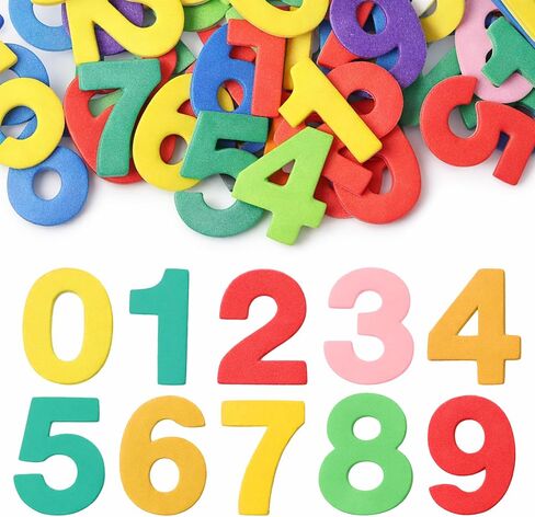 260PCS Numbers Foam Stickers, Self-Adhesive Felt Numbers Self Adhesive 1-9 Number Alphabet Sticker, Foam Number Stickers for DIY Crafts Scrapbooking Project Party Decorations, Colorful in Kuwait
