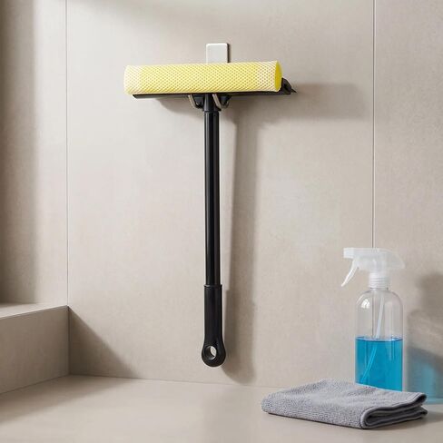 MULING Window Squeegee Cleaning Tool Window Cleaner Car Squeegee Windshield Cleaning Sponge and Rubber Squeegee,BlackM in Kuwait
