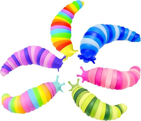 Kabvy 6 Pack Slug Fidget Toys, Sensory Toys for Kids Ages 3+ in Kuwait