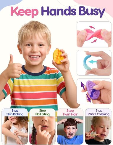 KLT Fidget Toys Bulk for Kids: 36 Pack Texture Sensory Stones in Kuwait