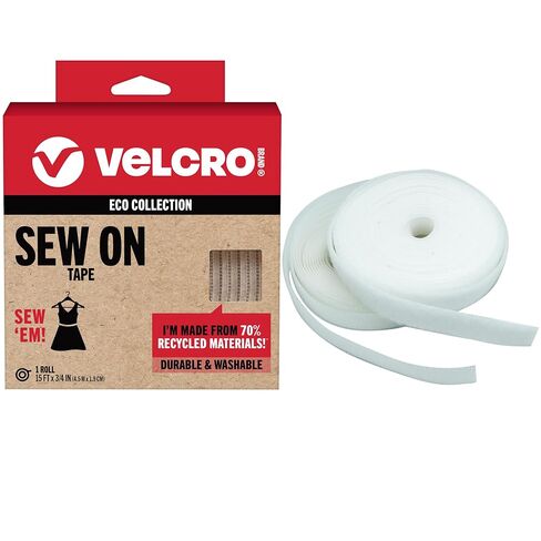 VELCRO Brand ECO Collection Sew On Tape, Black, 36 in x 3/4 in in Kuwait