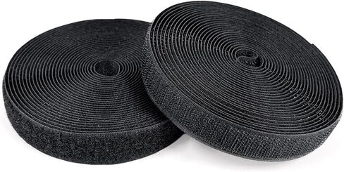 Sew on Hook and Loop Tape 3/4 Inch x 6 Yards Black, Strong Non-Adhesive in Kuwait