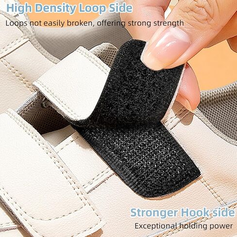 Sew on Hook and Loop Tape 3/4 Inch x 6 Yards Black, Strong Non-Adhesive in Kuwait