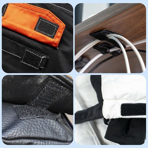 Sew on Hook and Loop Tape 3/4 Inch x 6 Yards Black, Strong Non-Adhesive in Kuwait