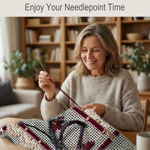 Needlepoint Canvas 18 Mesh - 20x18 Inch Blank White Embroidery Canvas in Kuwait