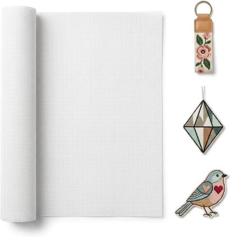 Rolled Needlepoint Canvas 13 Mesh, 20"x17" Blank Cotton Canvas in Kuwait