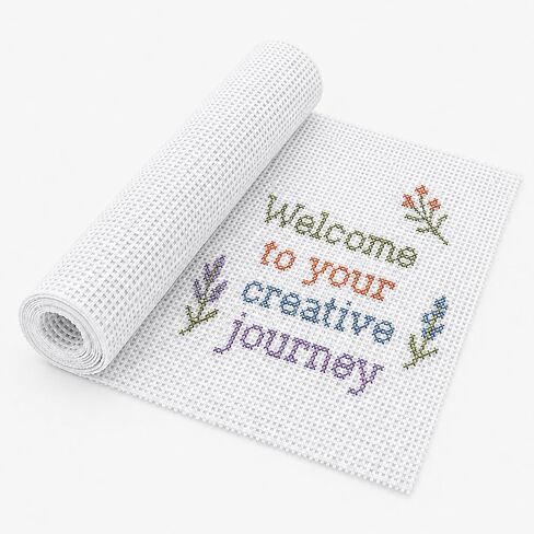Needlepoint Canvas, 20 x 17 Inches, 13 Mesh White Cotton Embroidery Canvas in Kuwait