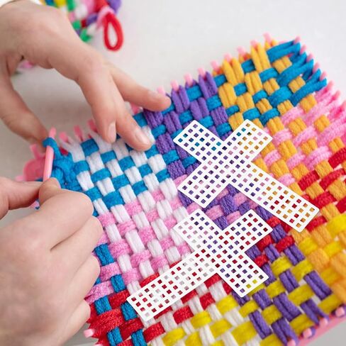 Osaladi 20Pcs Plastic Canvas Mesh Sheets Cross Shaped in Saudi Arabia