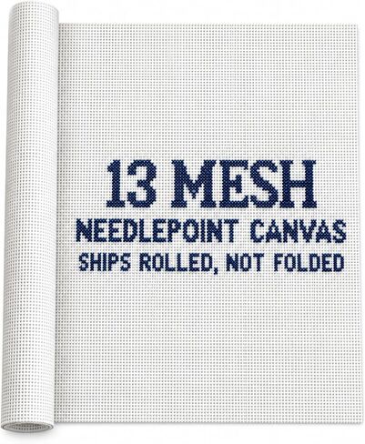 13 Mesh Needlepoint Blank Canvas - 17" x 20" in Kuwait