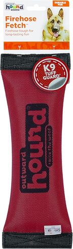 Outward Hound Firehose Tough Chew Fetch Dog Toy, Squeaks & Floats, 10" in Kuwait