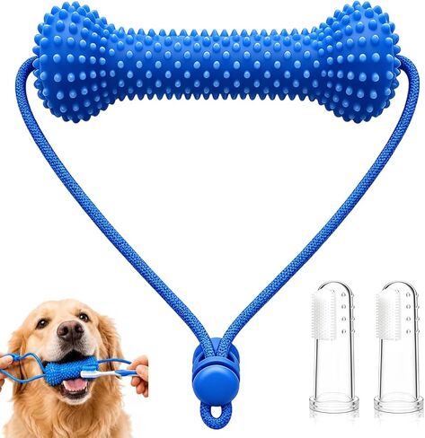 Dual-Action Canine Dental Prop, Dog Dental Chew Toy for Easier Teeth Brushing, Premium Pet Oral Care Accessory，Brushing Toothbrush Tools Care Chew Toys（1PCS） in Kuwait